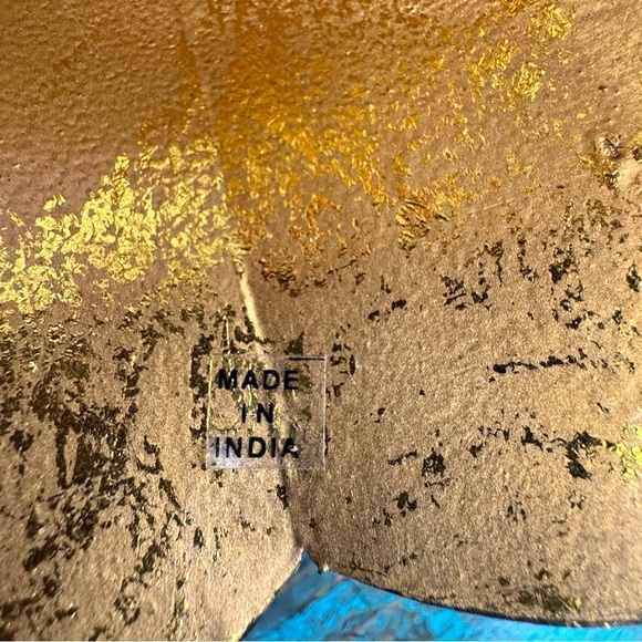 Vintage Metal Winged Angel Figurine Sculpture Gold Angel Decor Large - Picture 12 of 13